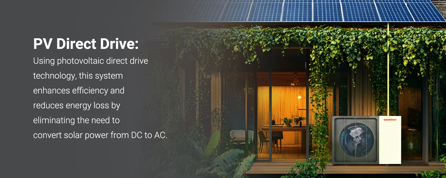 16kW R32 Refrigerant PV-Solar Powered Residential Air to Water EVI Monoblock Heat Pump Equipped WiFi 4G Module Metal Housing